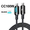 100W 6A Type C PD Quick Charger 3.0 Cable For Samsung Xiaomi Huawei USB C Mobile Phone Data Cord Fast Charging Data Cable