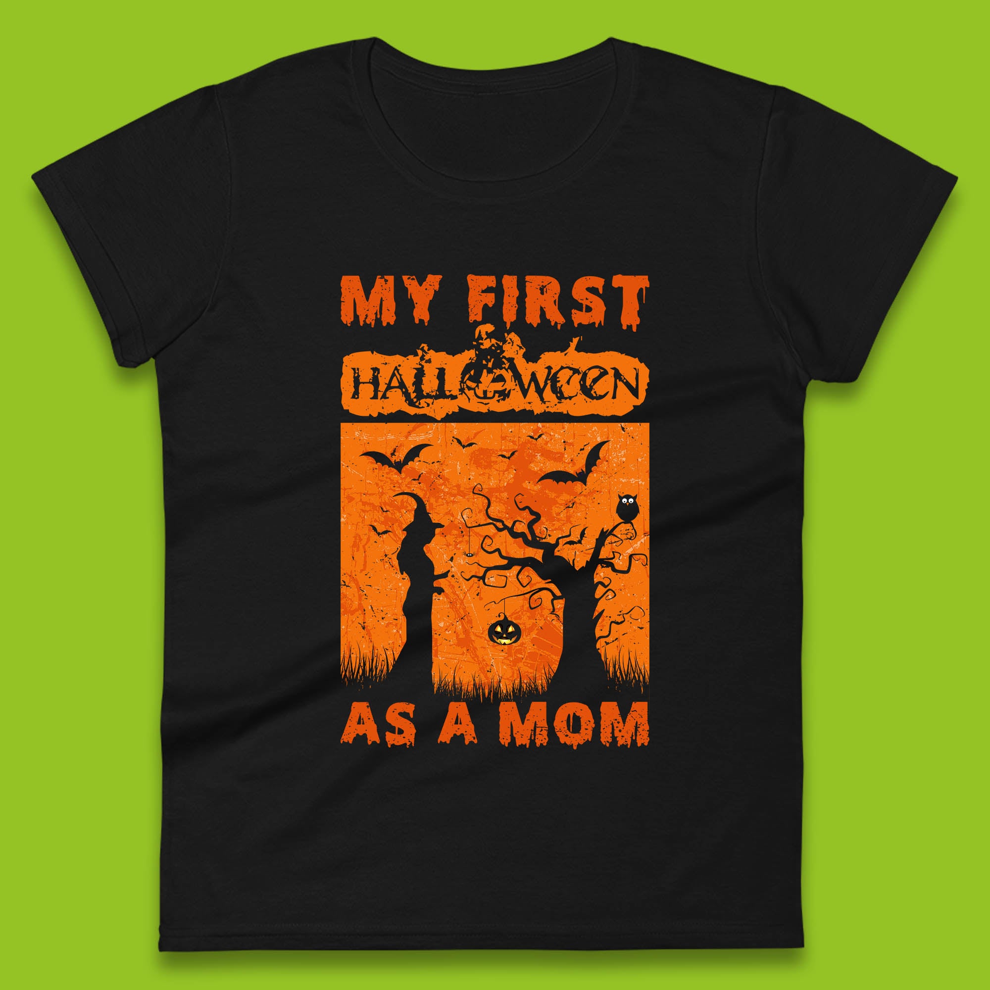 My First Halloween As A Mom Expecting Mother Future Mom To Be Halloween Witch Mom Womens Tee T Shirt Mens Tops Unisex Top S