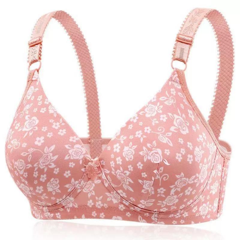 

Женский бюстгальтер с цветочным принтом, удобный бюстгальтер XL