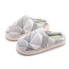 Winter Cotton Drag Women's Indoor Household Warm Fleece Non-slip Color Matching Plush Cotton Shoes Comfortable Home Cotton Slippers