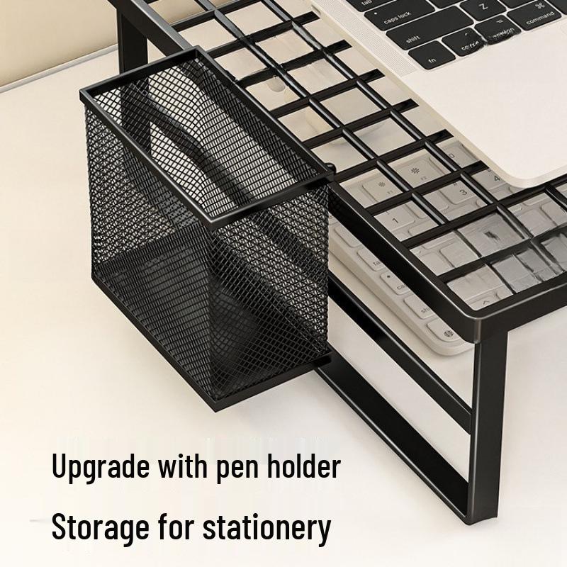 Adjustable Computer & Laptop Stand with Cooling Base for Home or Office