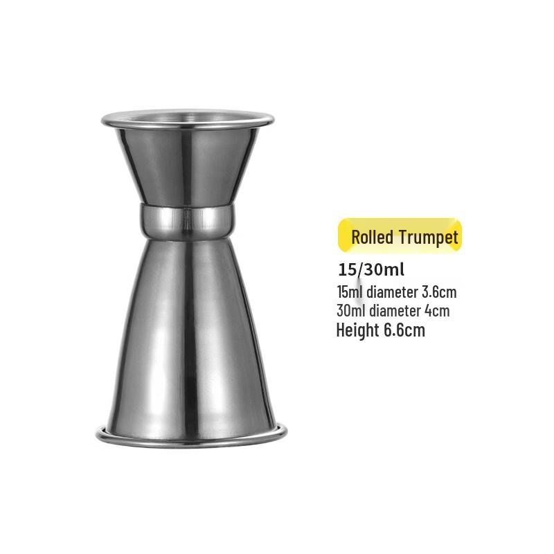 ZISIZ Stainless Steel Double-Headed Bar Jigger
