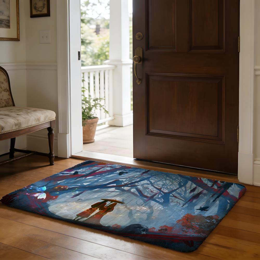 Bl HHeaven Official's BBlessing Floor Mat Soft Flannel Absorbent Mat Non-Slip Rug Home Bedroom Bathroom