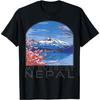 Mount Everest Retro Mountain Mountaineer Tourist Nepal T-Shirt