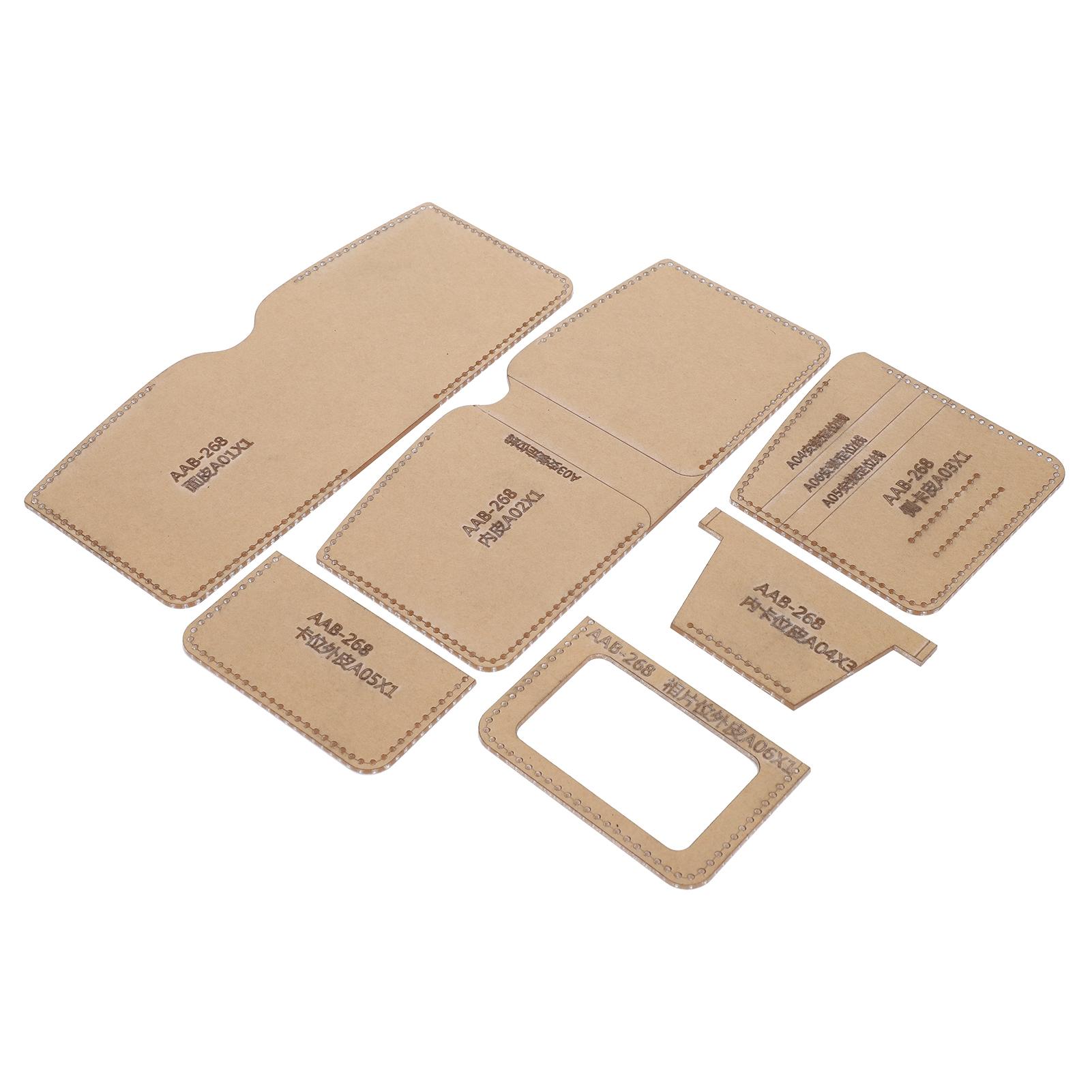 

Набор акриловых шаблонов Прозрачный шаблон кошелька Трафарет для изготовления Ручная работа Ремесло DIY Инструмент