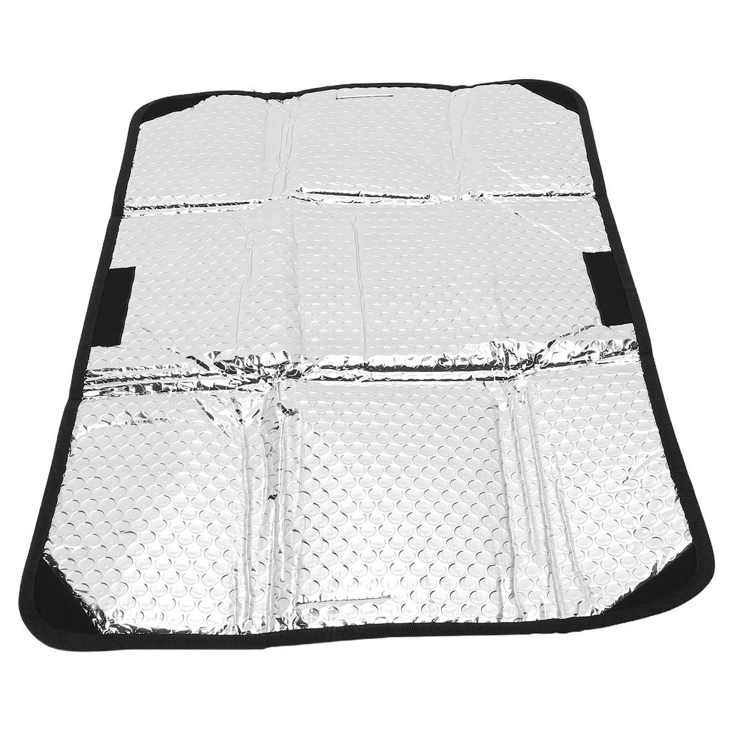 25.2 x 16.1in RV Door Window Sunshade, Water Proof Foldable Reflective Sunshade with Protecting Hook and   Fastener, Compatible with Most RVs Enha