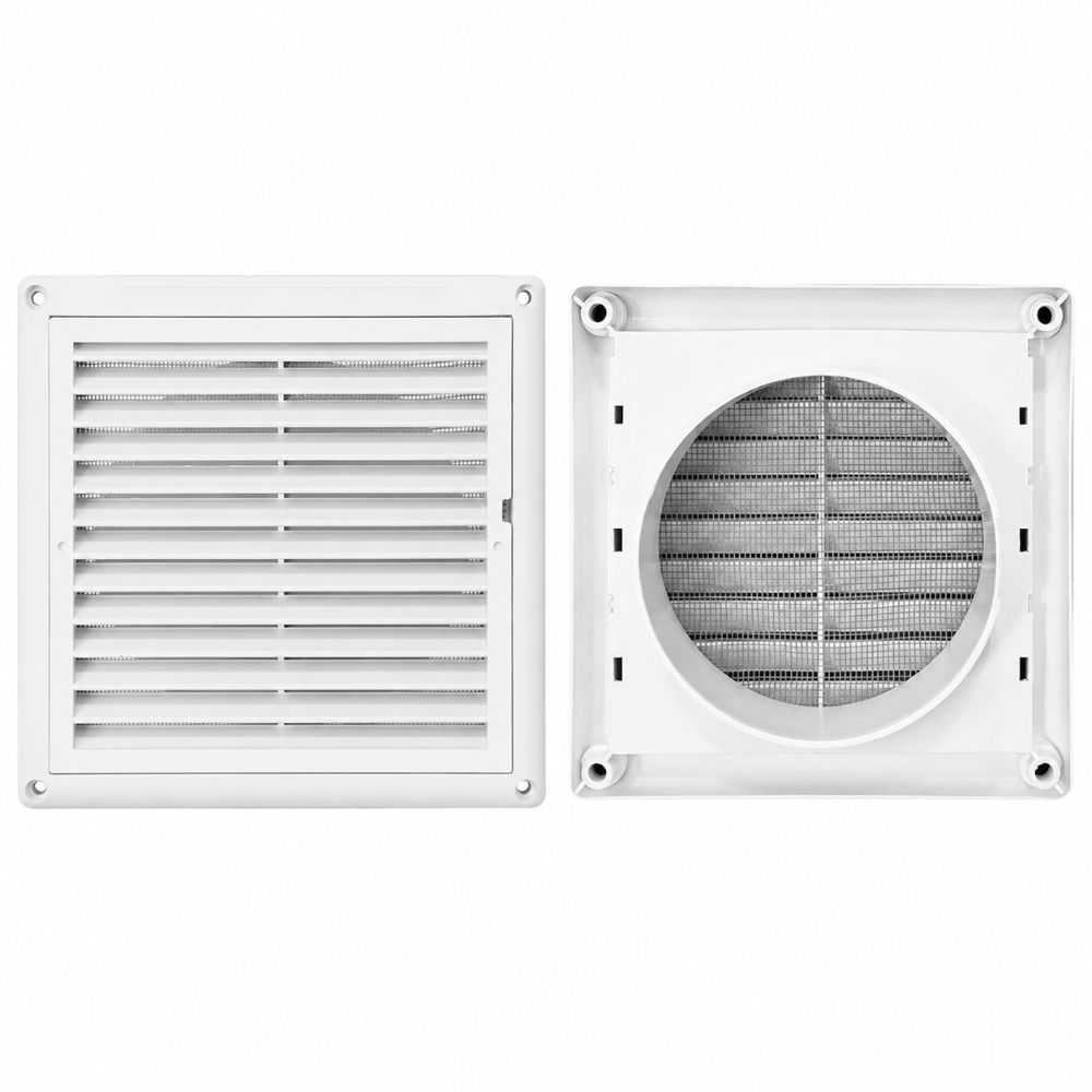 Plastic Vent Grille Square Pipe Vent Easy Install Wall Vent
