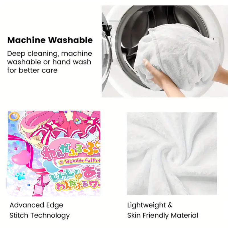Precure 2D Flat Pattern Flannel Blanket High Quality All Seasons Warmth and Comfort Perfect for Christmas Gifts.DMT0925153