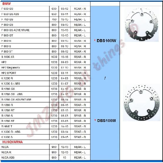 Motorcycle Brake Disc for BMW F650GS F700GS F800GS GT.R S ST S1000XR HP2 K1200R.S Dominator Floating Brake Disc Rear Rotor