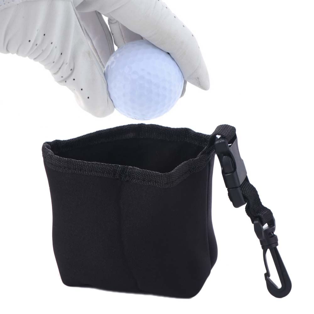 Leak-Proof Golf Ball Scrub Bag Waterproof Golf Club Wash Bag Golf Cleaning Bag  For Club Grooves