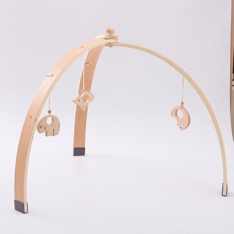 Wooden Fitness Rack Children Room Decorations Baby Play Gym Activity Pendants Wooden Hanger Mobile Crib Newborn Gift