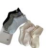 Ins Style Lace Bow Boneless Socks Women'S Spring And Summer Cotton Japanese Jk Versatile Ballet Style Mid-Tube Stacking Socks
