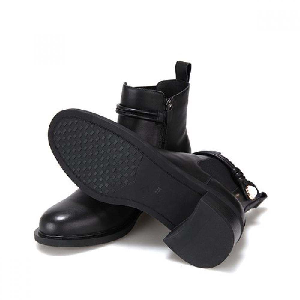 Barbara Leather Jewelry 5cm Ankle Boots Bbg863bk