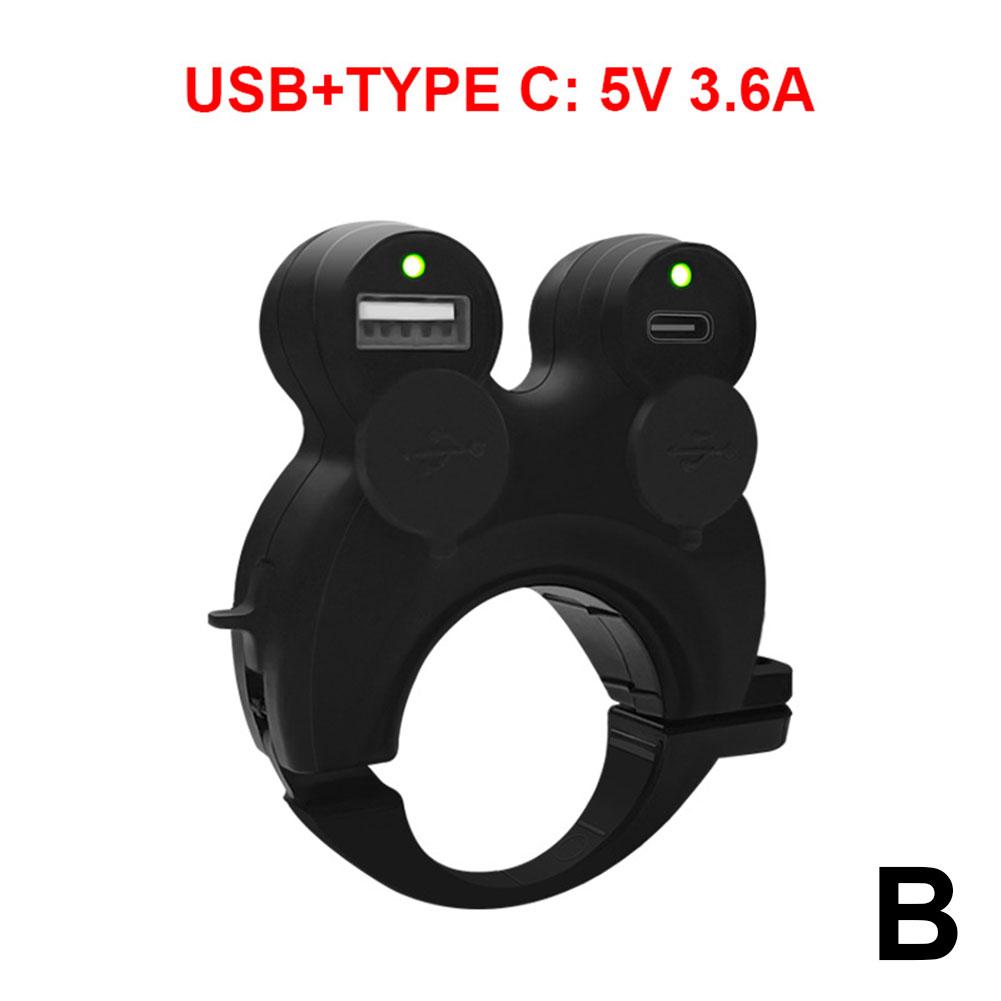 

Универсальное водонепроницаемое мотоциклетное зарядное устройство с двумя USB-портами Type C PD 25 Вт, быстрое зарядное устройство для телефона для мотоциклетной вилки 12 В, аксессуары для мотоциклов