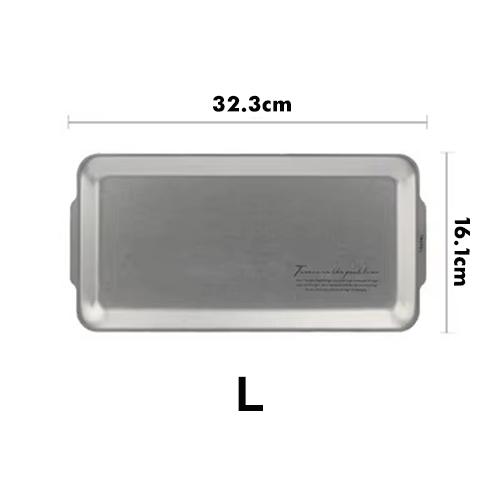 Nordic Style Serving Tray Vintage Series Stainless Steel Dishes Plates for Serving Kitchen Tableware