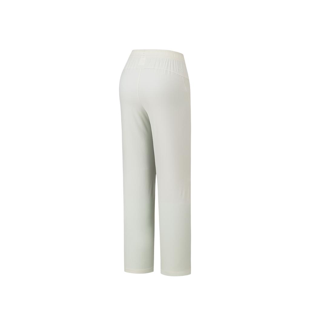 Anta Training Series Womens Woven Sports Long Pants Summer Casual Pants Women bottoms Digital-Mist-Gray 162627502-2