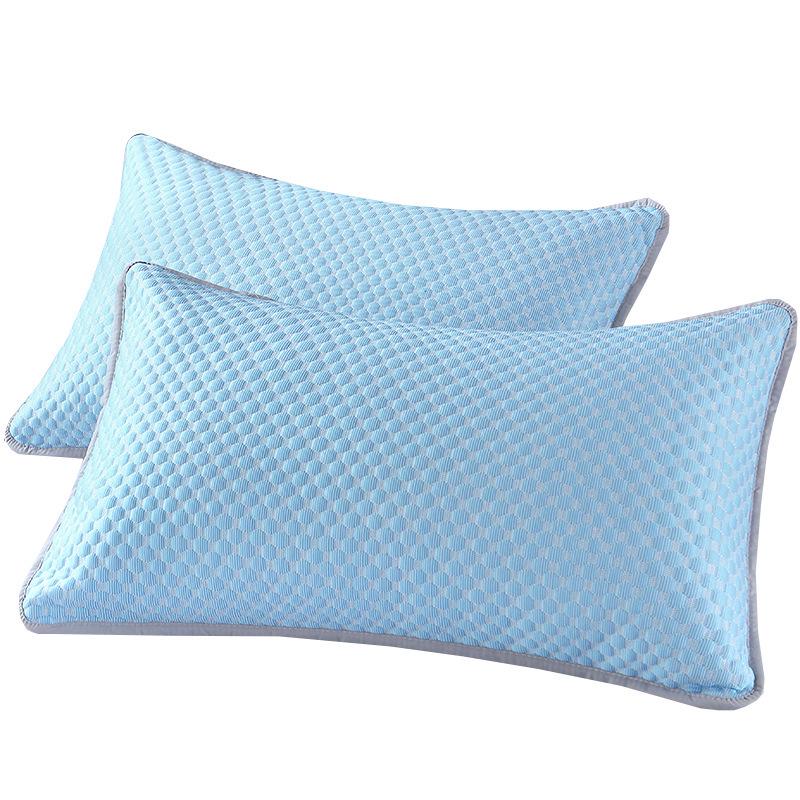 Summer Ice Silk Pillowcase – Cool, Washable, Solid Color Design
