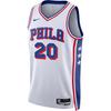 NBA Philadelphia 76ers 2024-25 Season McCain Logo Athletic Comfortable Basketball Jersey Men Jersey White DX8484-100