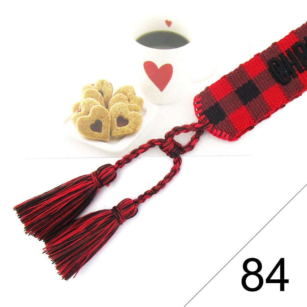 Custom Bohemian Embroidered Bracelet with Tassel and Woven Rope - Handmade Jewelry for Couples and Women