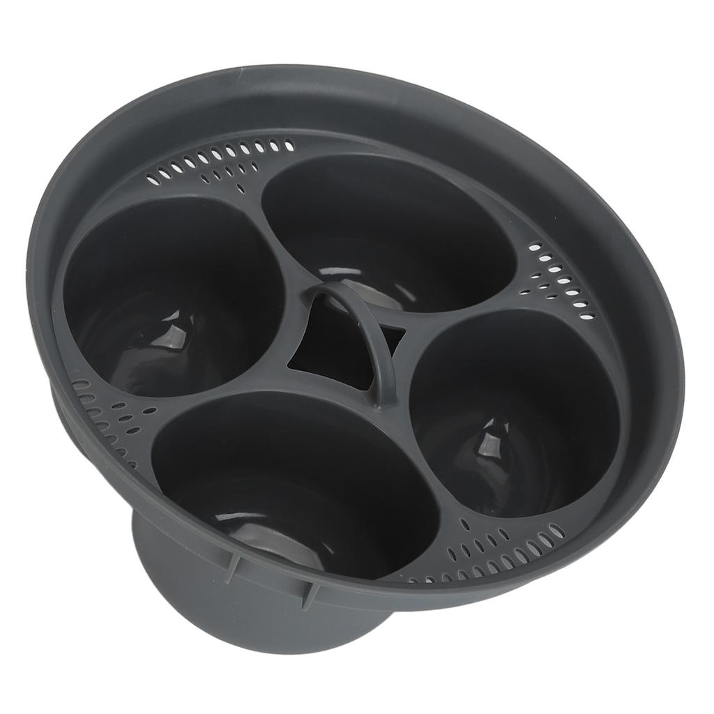 Nonstick 4 Egg Poacher Insert Even Heat Distribution Safe Egg Poacher Accessory for Frying Pans