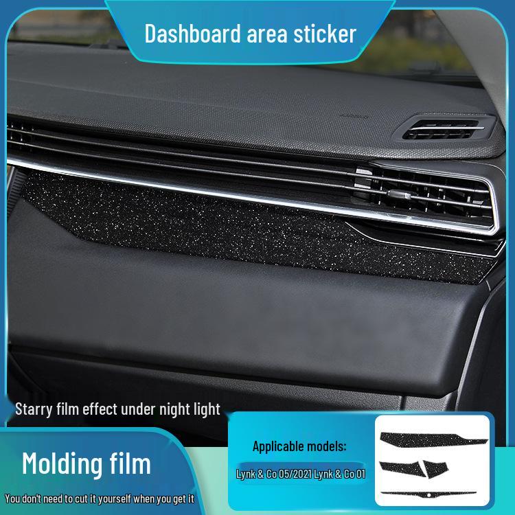 Sternenhimmel-Folie für Lynk&Co 01 Innenraum, Beschädigungsfreie Ersatzlösung für Modifikation: Modelle 02, Flammpunkt 05, Matt 06 Aufkleber.