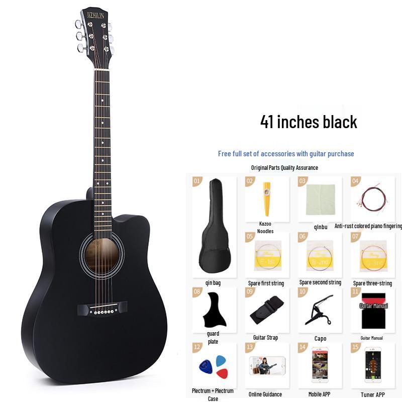 41-Inch Folk Acoustic Guitar for Influencers