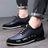 Men Casual Shoes Fashion Breathable British Mens Sneakers  Spring New Sport Flat Comfortable Driving Shoes Peas Shoes