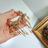 Übertreibene Strass Schmetterling Ohrringe Haken Piercing Vintage Lange Ohrringe Mädchen Geschenk