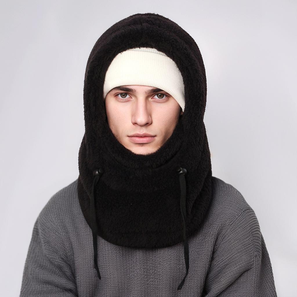 Windproof Balaclava Hats Warm Hooded Hat Unisex Ear Protection Cap