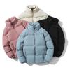 Men's Plus Size Winter Padded Cotton Jacket - Embroidered Thick Warm Outerwear