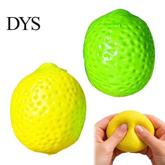 Color Changing Fruit Toy Lemon Squeeze Toy, Stress Relief Crunchy Mengo Anxiety Sensory Tools Ball Fidget for Home Office Relaxation Realistic