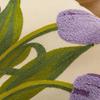 Pure Cotton Embroidery Tulip Spring Throw Pillow Covers Outdoor Patio Cushion Cover Pillow Cases Summer Garden Decorations Home