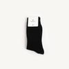Crew Socks Ribbed Socks Unisex Black 3-Piece Set