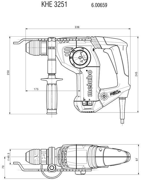 Комбинированный перфоратор Metabo KHE 3251