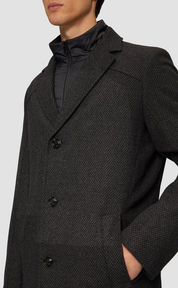 s.Oliver Coat In Wool Blend with Quilted Insert Anthracite