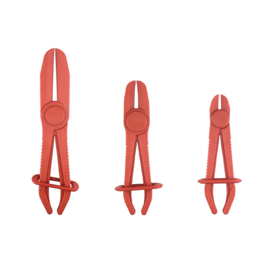 3pcs Nylon Hose Clamp Tool Set Brake Fuel Water Line Clamp Plier Hands Free Tool Car Repair Tools Hose Pliers
