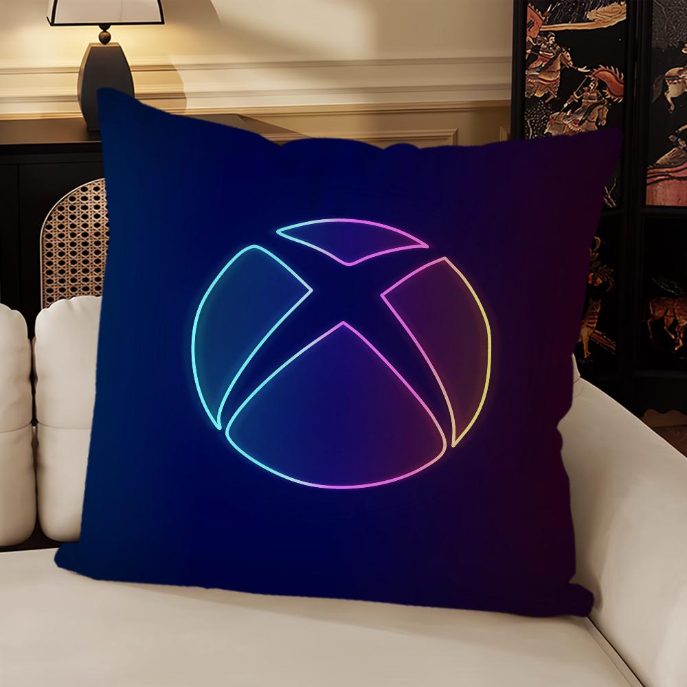 Classic Cushion Cover Living Room Headboard Bedroom Office Cushion Cushion Sofa Nap Time X-Xbox Gamer Square Pillow Case