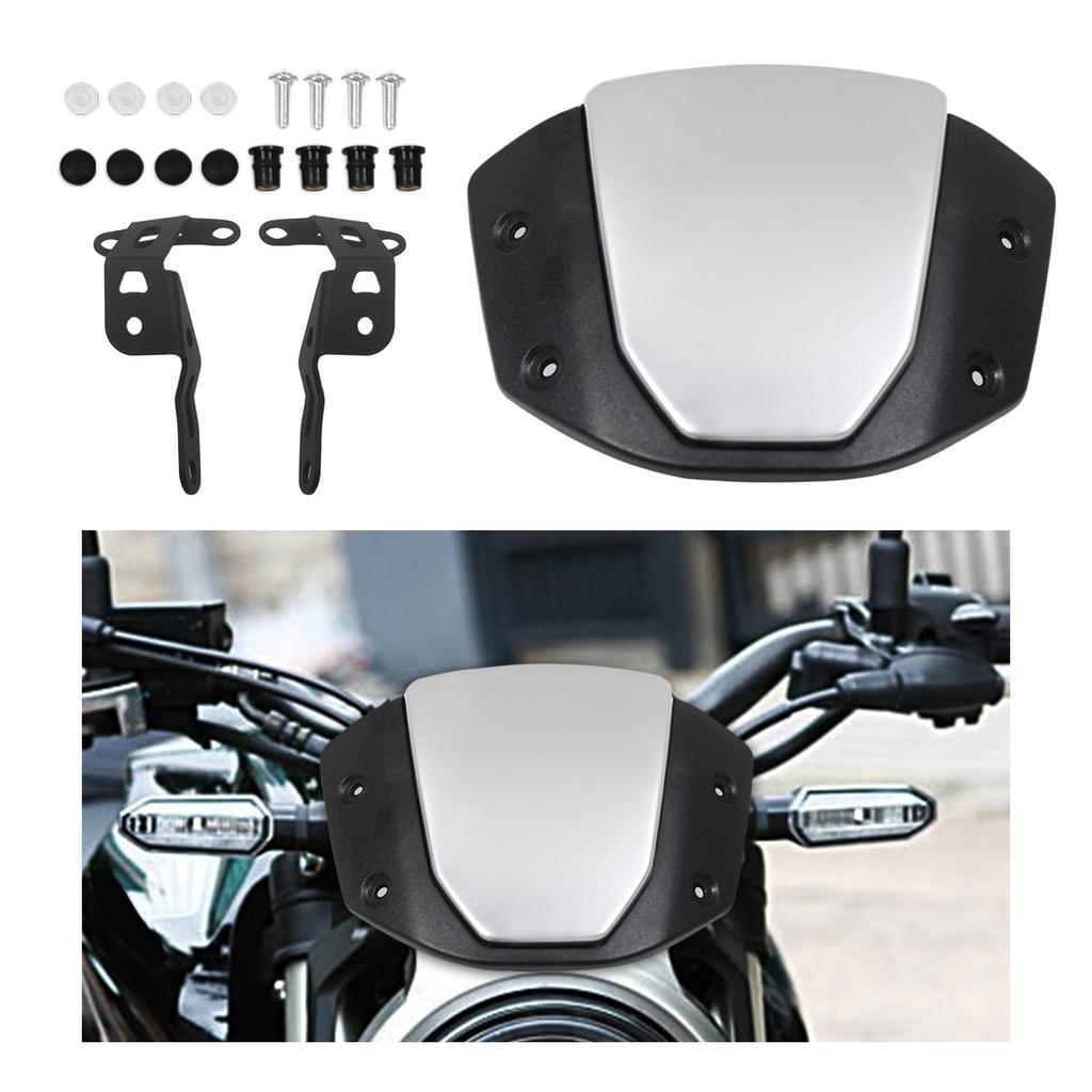 Motorbike Front Screen Windshield Windscreen 000R Direct Replaces Windproof Scratch Resistance