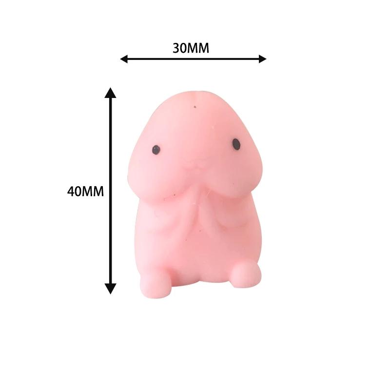 Funny Penis Shape Slow Rebound PU Relax Pressure  Decompression Toy Slow Rising Stress Relief Toys Interesting Gifts