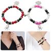 2Pcs Fashion Halloween Spiders Couple Bracelets Magnetic Heart Charm Bangle Festival Hand Link Jewelry Accessories Gift