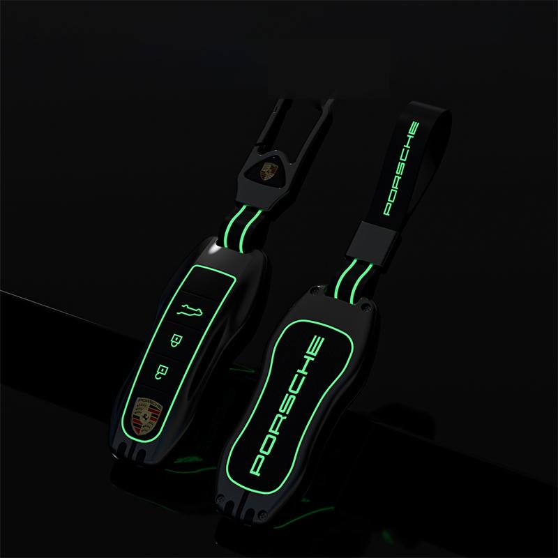 ACDOH1 Zinc Alloy Car Key Case Cover Protector Shell for Porsche 911 718 Panamera Macan Cayenne Boxster Cayman Smart Remote Accessories