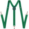 Adult Solid Color Suspenders for Men Women - Dress Shirt Pants Braces Straps for Wedding Party Suit Skirt Apparel