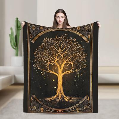 Origin Tree L-Lords Of The R-Rings Flanelldecke Weiche Strapazierfähige Bettüberwürfe für Wohnzimmer Trend Tagesdecke Sofabettüberwurf