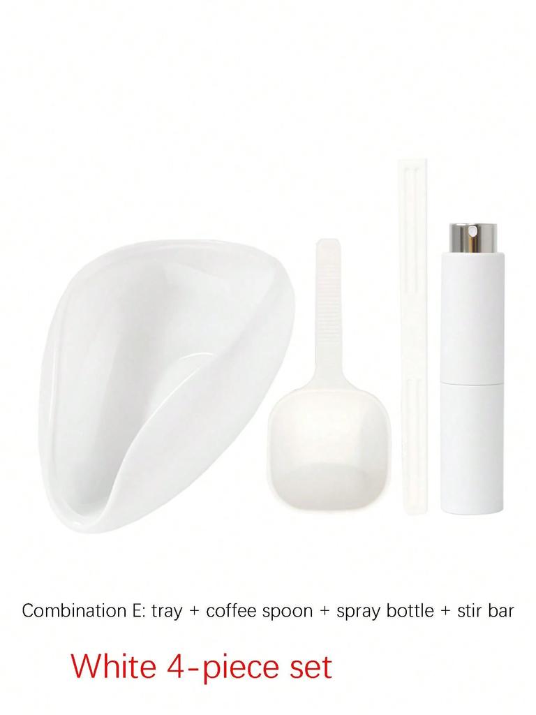 1pcs Coffee Beans Dosing Measuring Tray Coffee Tea Leaves  measuring spoon for coffee weighing plate White porcelain tea dispens