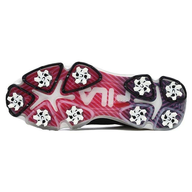 Fila Gf Oxford Spike Golf Shoes Men Sneakers Black Silver A12M241601FBK