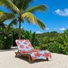 Tropical Pink - Yellow Blooms Quick Drying Bath Towel Microfiber beach towel light weight swimming camping yoga beach out
