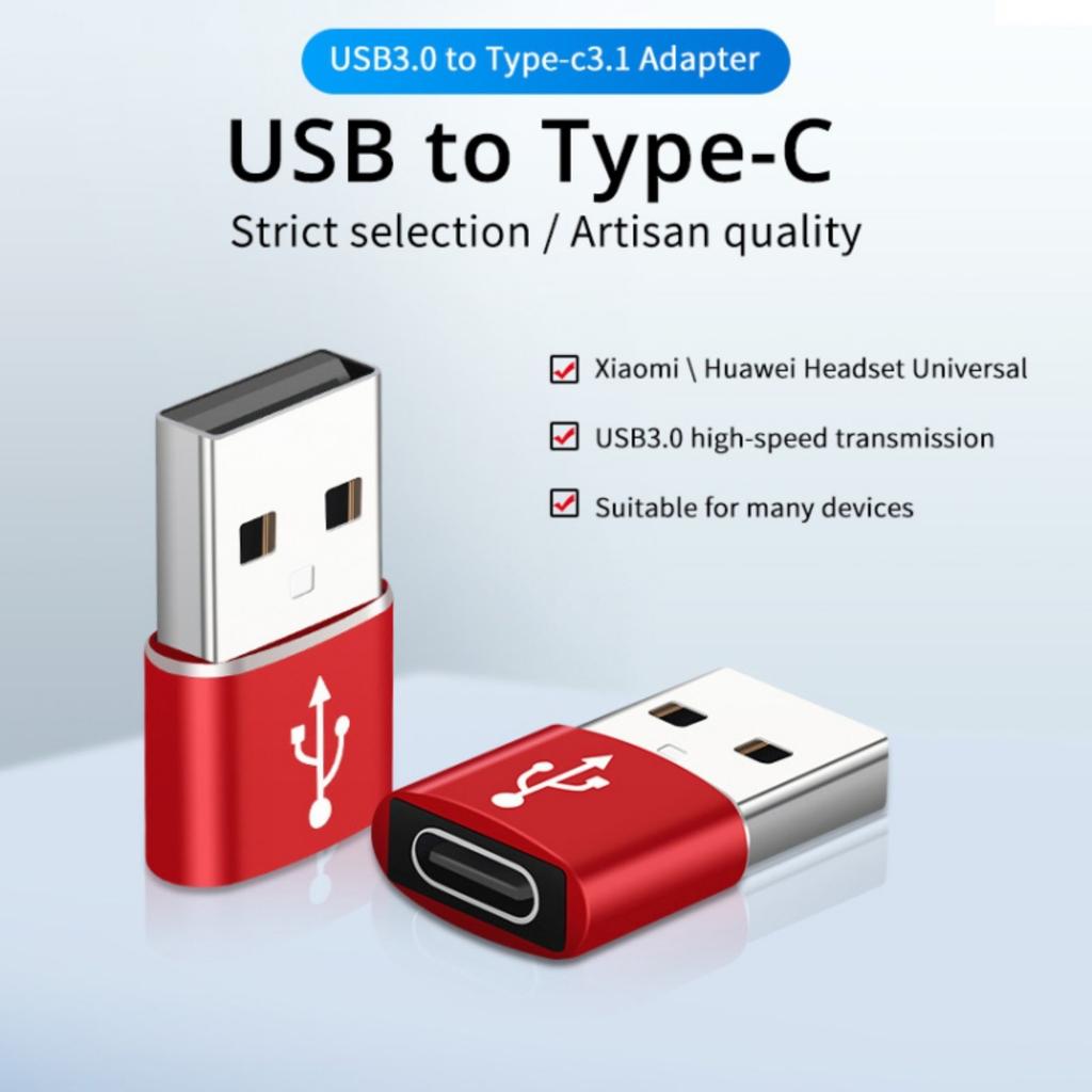 Usb 3.0 Type A Male To Usb 3.1 Type C Female Connector Converter Adapter Type-C Usb Fast Charging Data Transfer