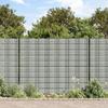 VidaXL Garden Privacy Screens 10 Pcs Stone Grey 252.5x19 Cm PVC, Garden Screen, Balcony Screen, Privacy Screen 4005545