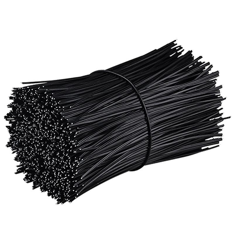 Kunststoffbeschichteter Eisendraht zum Binden von Reben, für Elektroinstallationen und feine Bindungen - Weiß & Schwarz