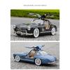 1/24 Mercedes-Benz 300SL Vintage Diecast Alloy Miniature Toy Car Model Pull Back Sound Light Classical Collection Gift for Boy